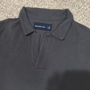 Abercrombie & Fitch Men's Black Polo Shirt